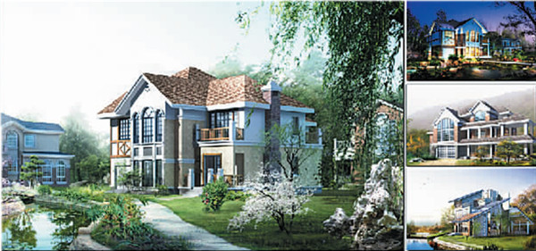 张仲景国际养生城——养生庭院效果图