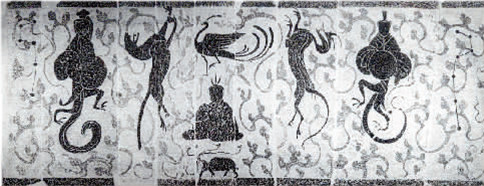 汉画拓片《四神天象图》